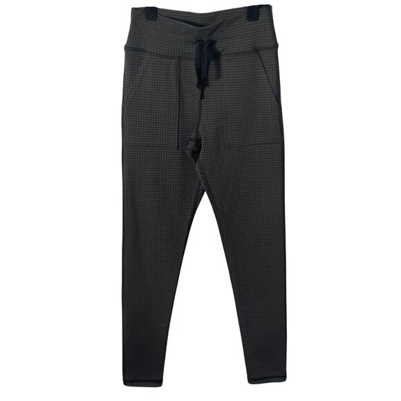 OFFLINE By Aerie Mini Houndstooth Drawcord Legging Olive Black Size S - Picture 3 of 13